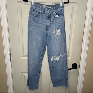 Levi’s Women’s Denim 94” Baggy Distressed Jeans Sz 24